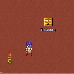 A Treasure Chest In The Desert Mine.