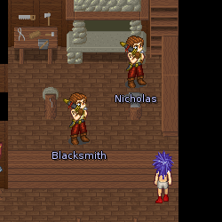 Nicholas The Blacksmith In The Mana World.