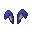 Dark Blue Rabbit Ears (ID 2192)