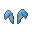 Light Blue Rabbit Ears (ID 2194)