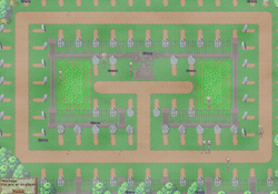 The Gravestones area in the Graveyard