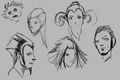 Hair Style Sketches 1